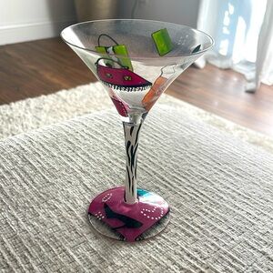 Lolita “Shopaholic Too” Martini Glass NWT